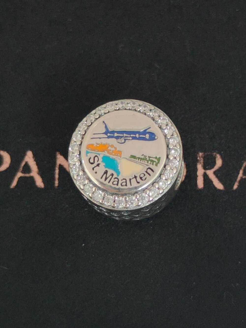 Pandora St Maarten Exclusive Bead Charm Travel The Plane Pendant S925 ALE